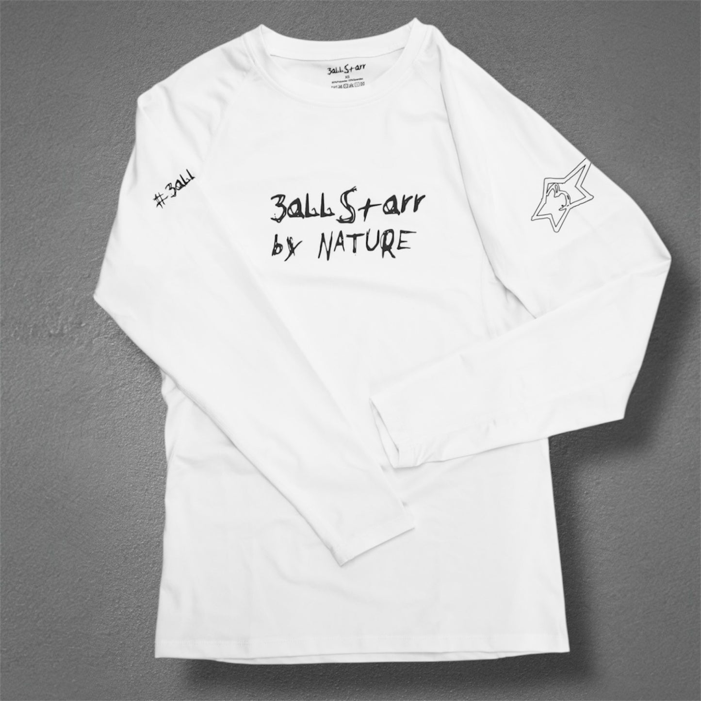 #3ALL4EVA LONG SLEEVE SHIRT - white