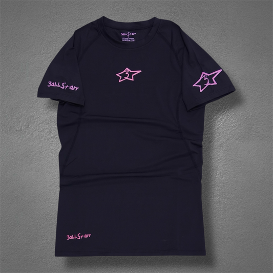 Game Day Compression Shirt - black/pink