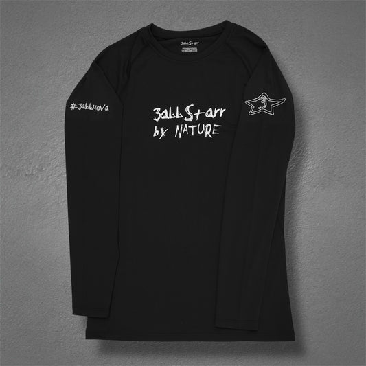 #3ALL4EVA LONG SLEEVE SHIRT - black